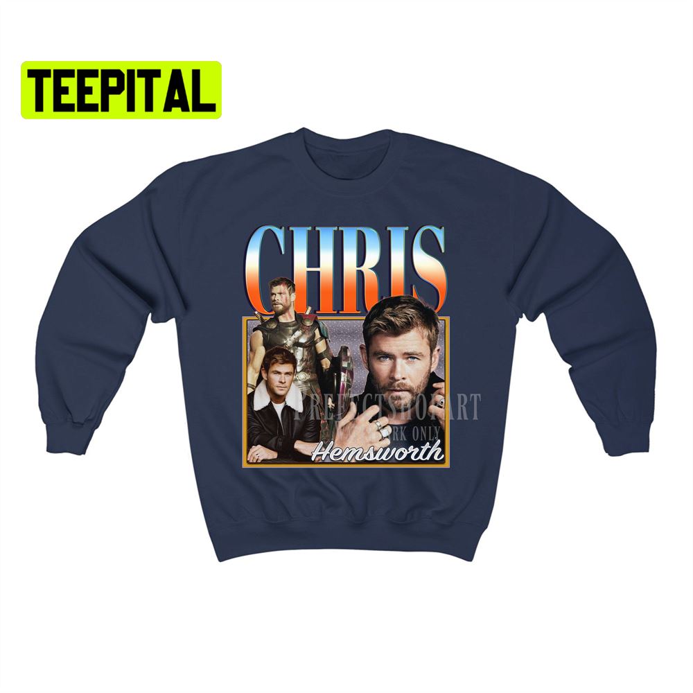 Chris Hemsworth Retro Vintage Art Unisex Sweatshirt Chris Hemsworth Retro Vintage Art Unisex Sweatshirt