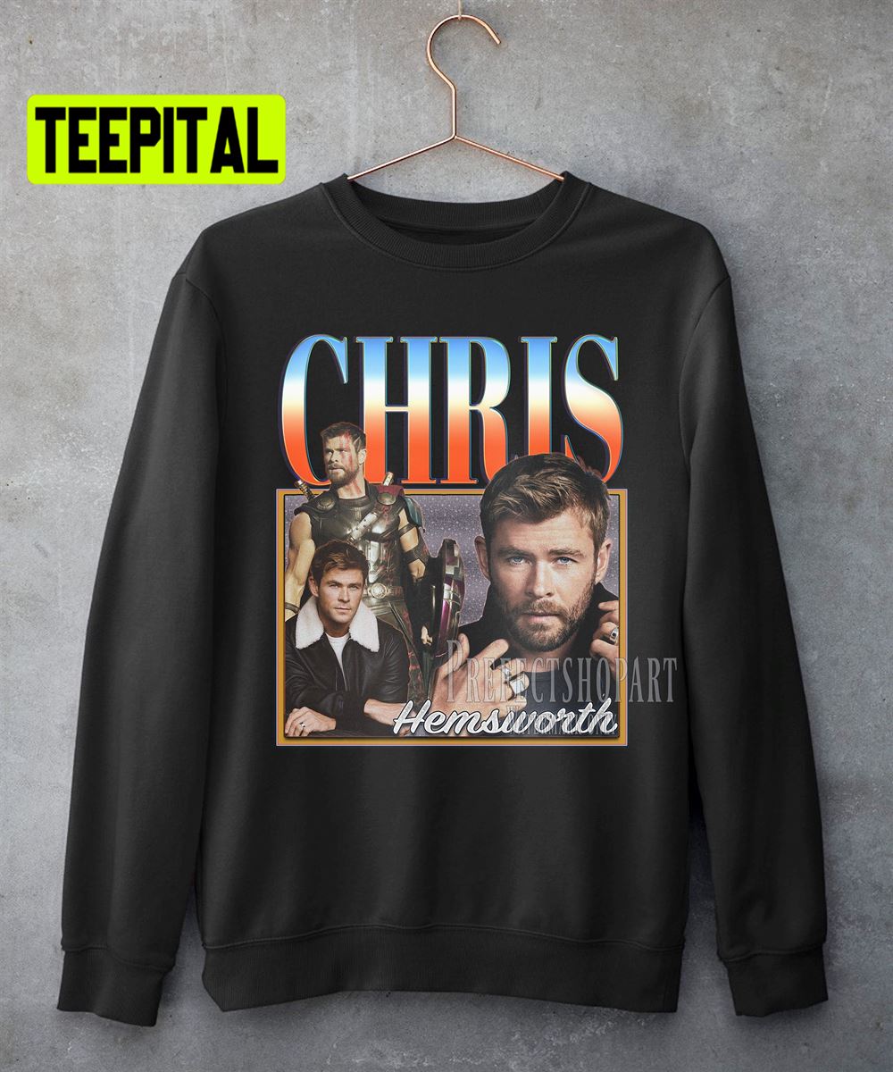 Chris Hemsworth Retro Vintage Art Unisex Sweatshirt Chris Hemsworth Retro Vintage Art Unisex Sweatshirt