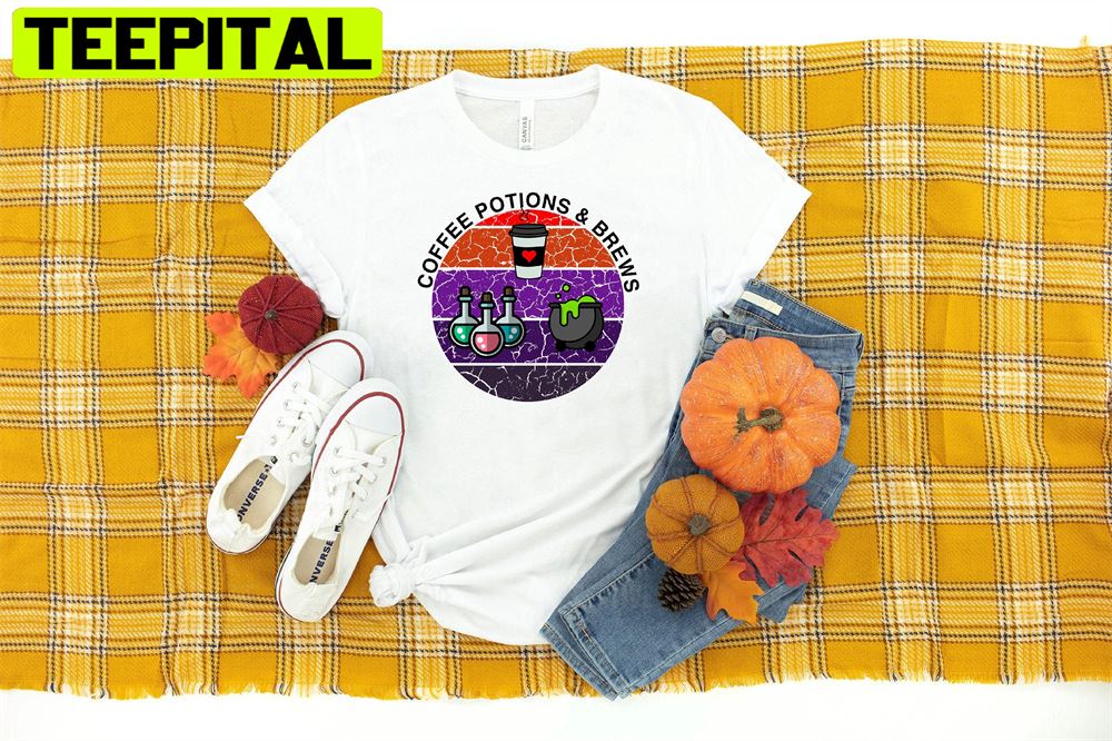 Coffee Halloween Potions Unisex T-Shirt Coffee Halloween Potions Unisex T-Shirt
