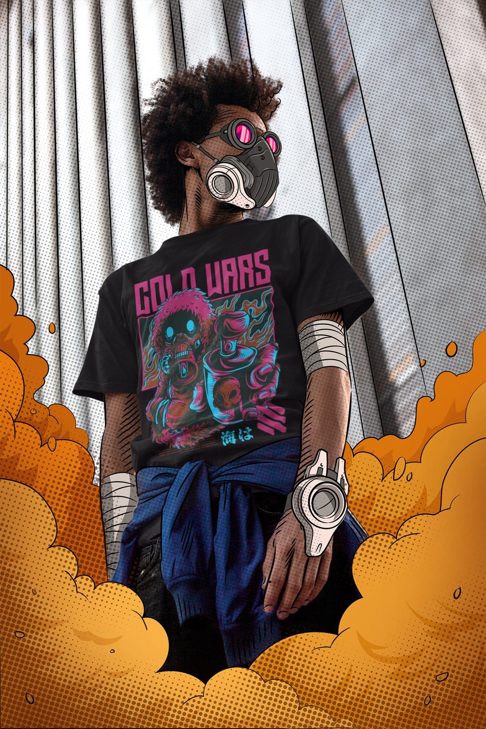 Cold Wars Urban Artwork Graphic Unisex T-Shirt Cold Wars Urban Artwork Graphic Unisex T-Shirt