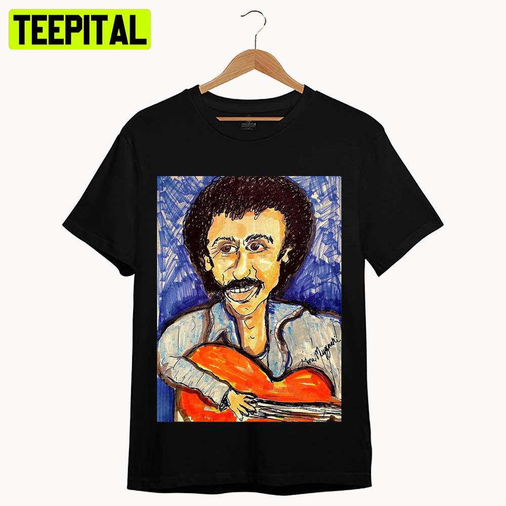 Colored Portrait Of Jim Croce Unisex T-Shirt Colored Portrait Of Jim Croce Unisex T-Shirt