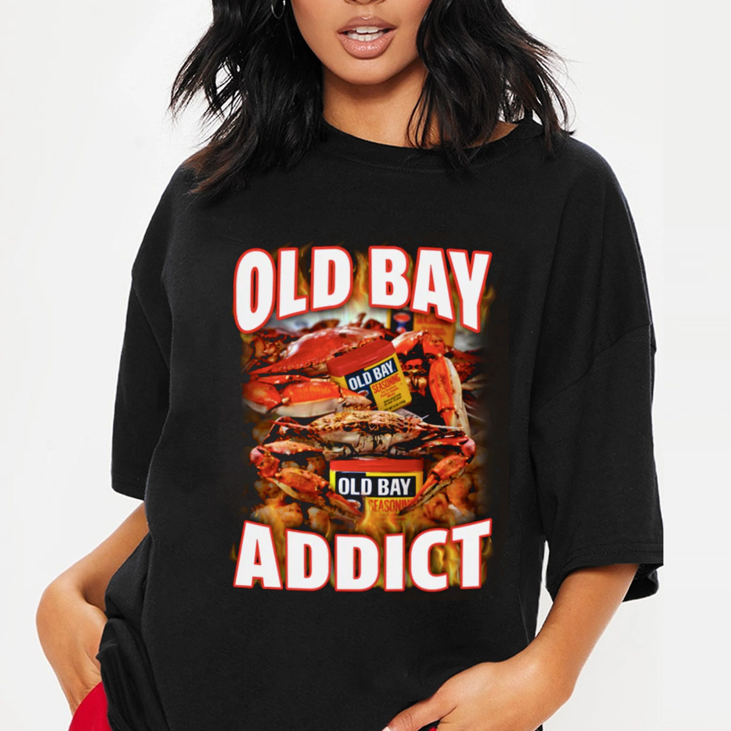 Crab Fire Ultimate Old Bay Addict Vintage Unisex T-Shirt Crab Fire Ultimate Old Bay Addict Vintage Unisex T-Shirt