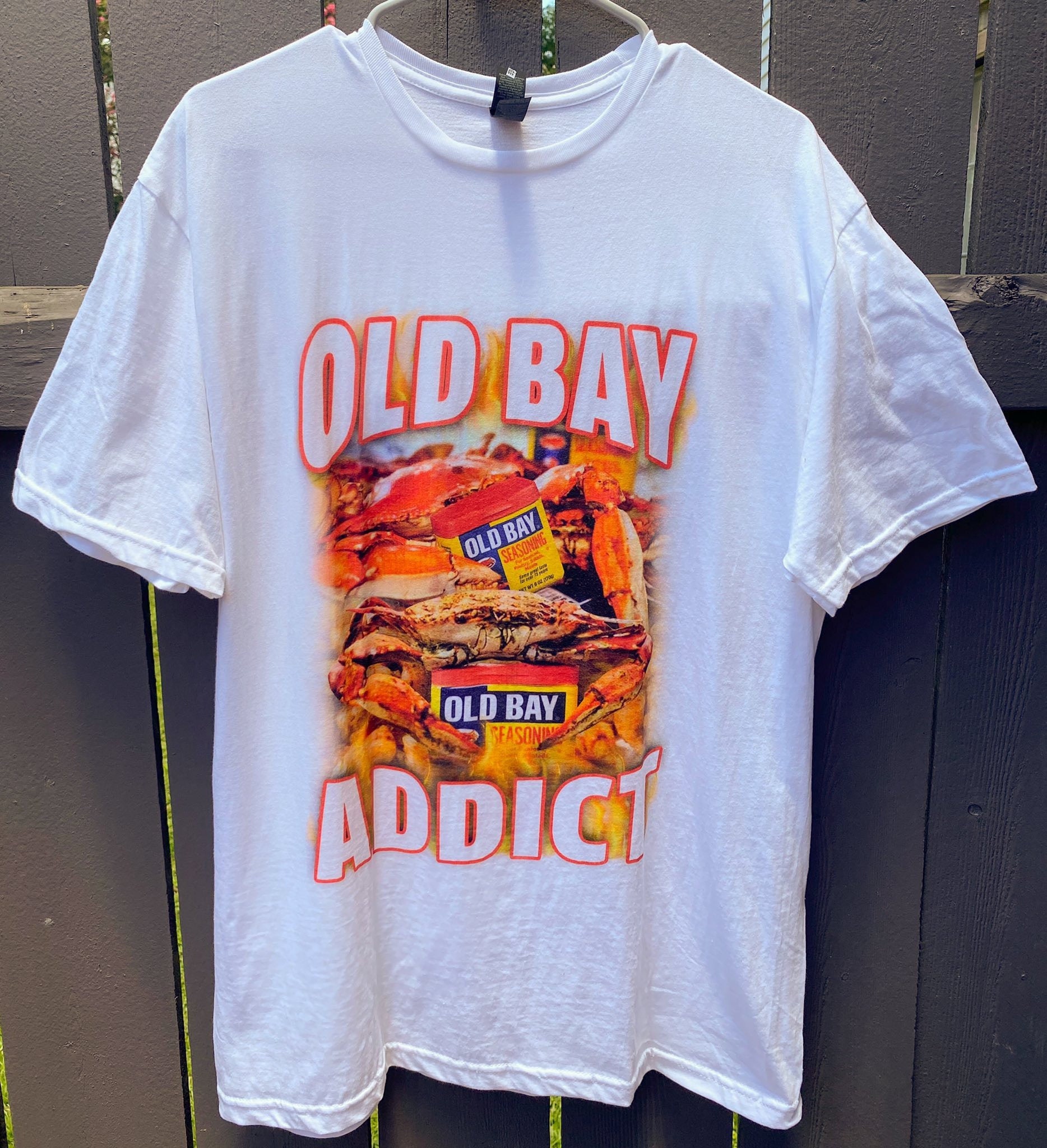 Crab Fire Ultimate Old Bay Addict Vintage Unisex T-Shirt Crab Fire Ultimate Old Bay Addict Vintage Unisex T-Shirt