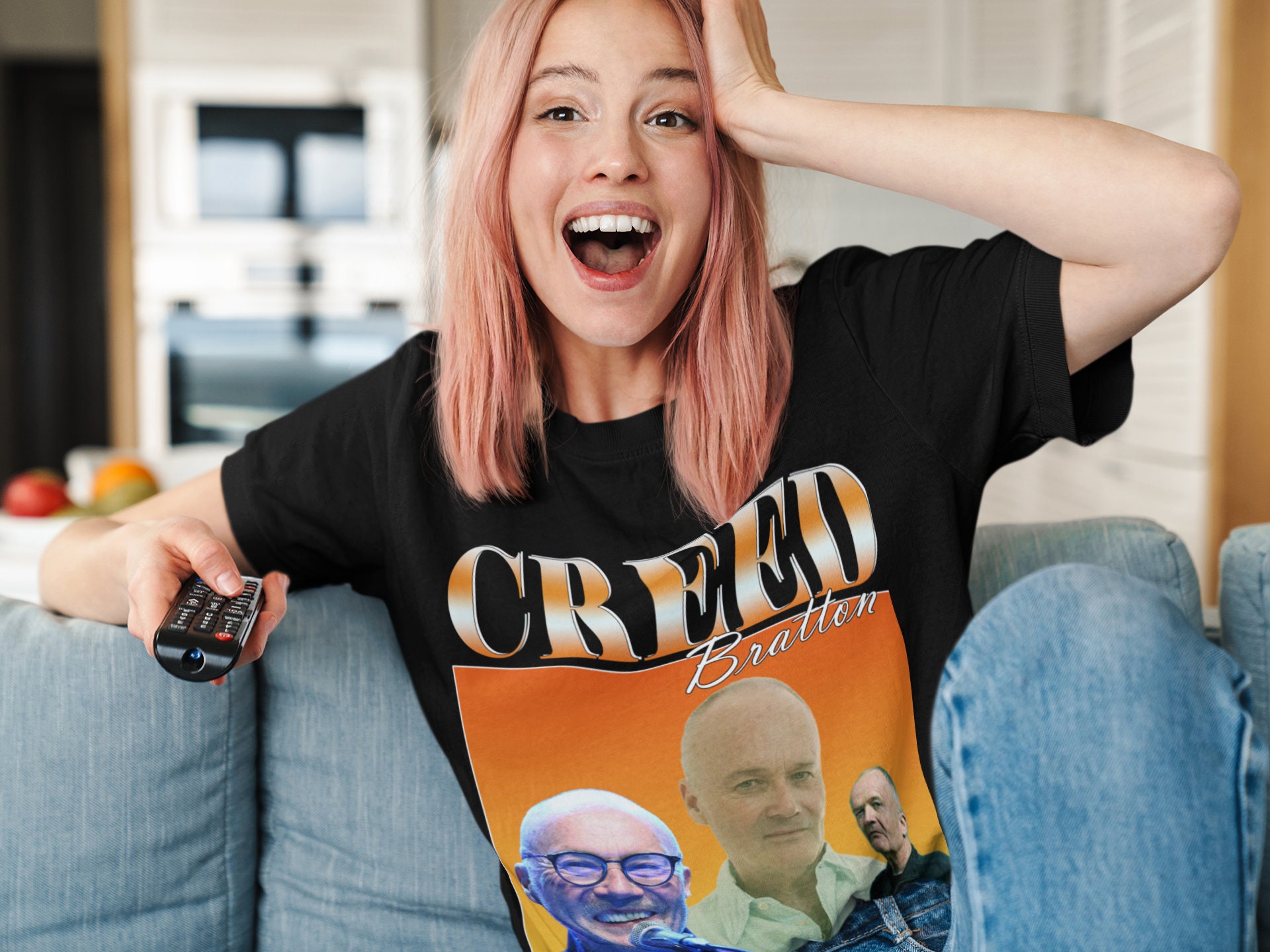 Creed Bratton Inspired 90s Retro Portrait Unisex Sweatshirt Creed Bratton Inspired 90s Retro Portrait Unisex Sweatshirt
