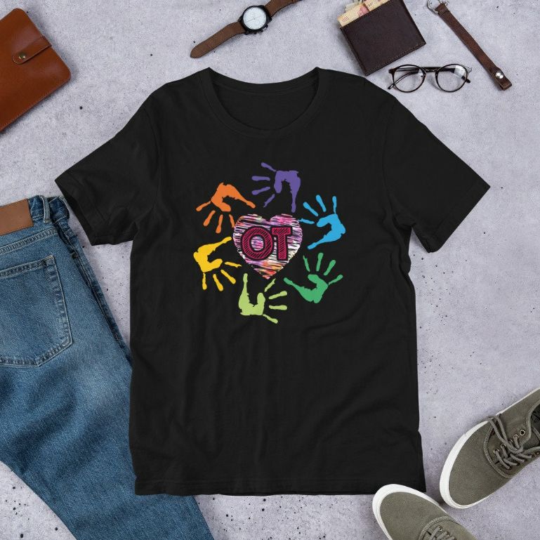 Cute OT Hands Occupational Therapy Therapist Meaningful Gift Short-Sleeve Unisex T-Shirt Cute OT Hands Occupational Therapy Therapist Meaningful Gift Short-Sleeve Unisex T-Shirt