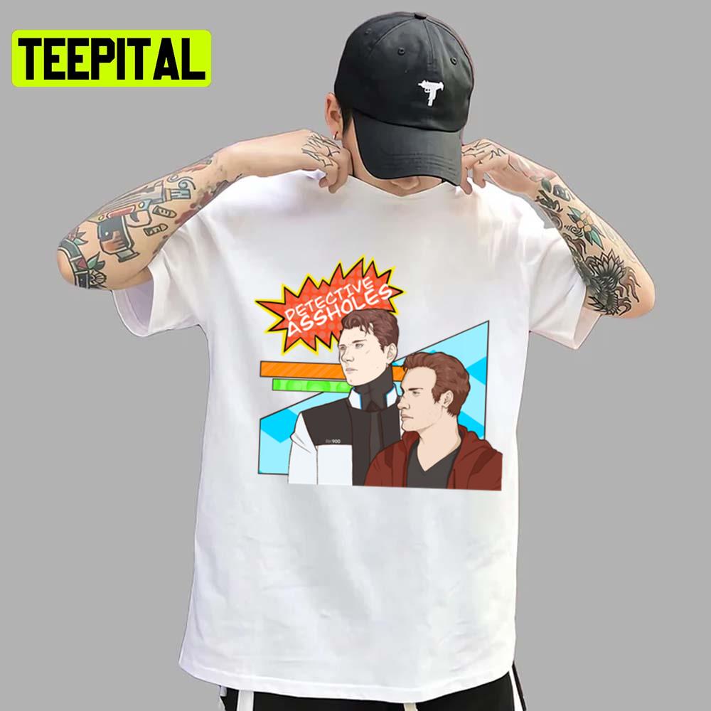 Det As And Det Tincan Android Gavin Reed Colored Design Unsex T-Shirt Det As And Det Tincan Android Gavin Reed Colored Design Unsex T-Shirt