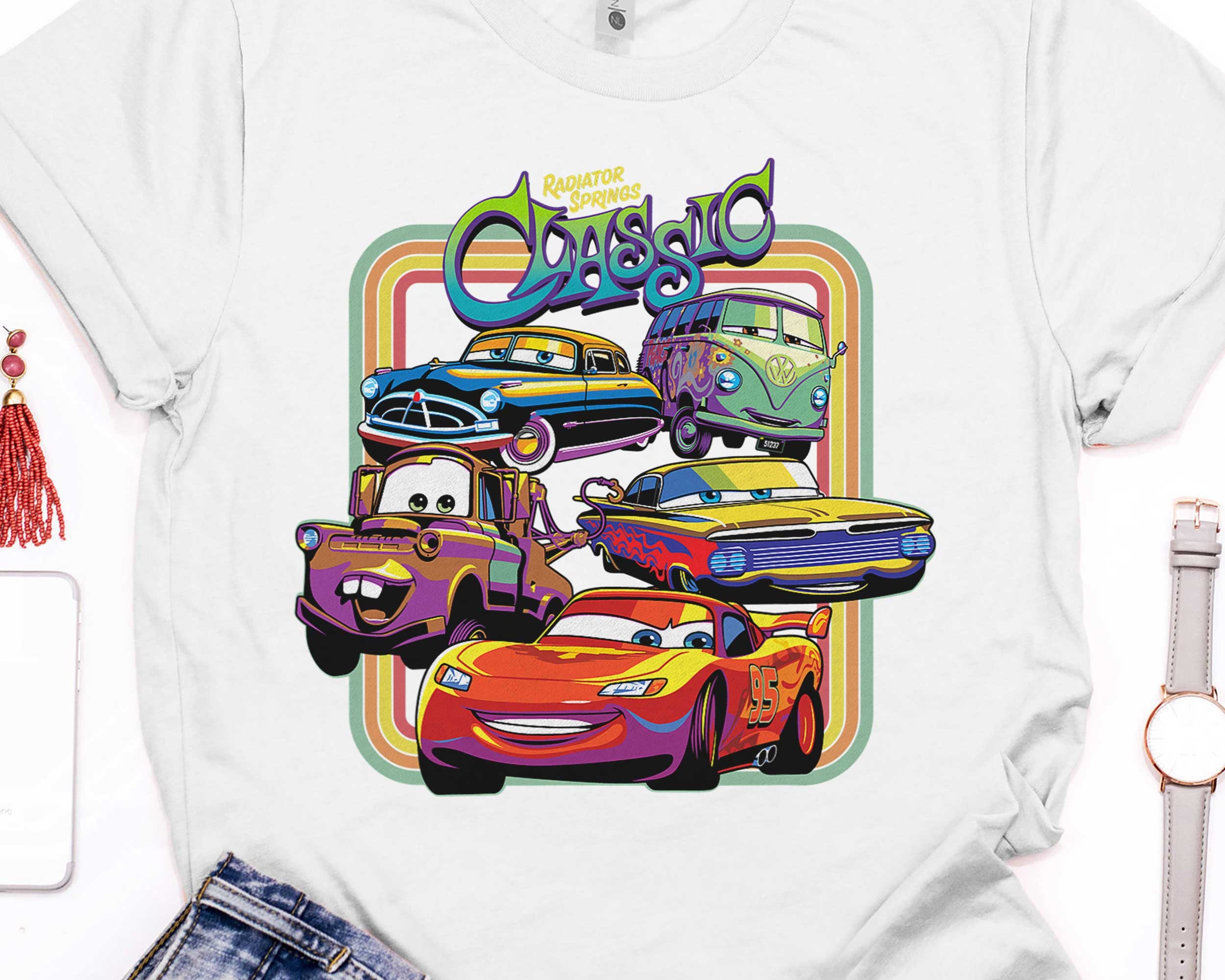 Disney Pixar Cars Radiator Springs Cars Fillmore Cars Pixar Car Disney Unisex T-Shirt Disney Pixar Cars Radiator Springs Cars Fillmore Cars Pixar Car Disney Unisex T-Shirt