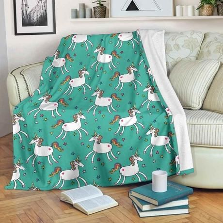 Doodle Unicorn Bestseller Fleece Blanket Throw Blanket Gift Doodle Unicorn Bestseller Fleece Blanket Throw Blanket Gift
