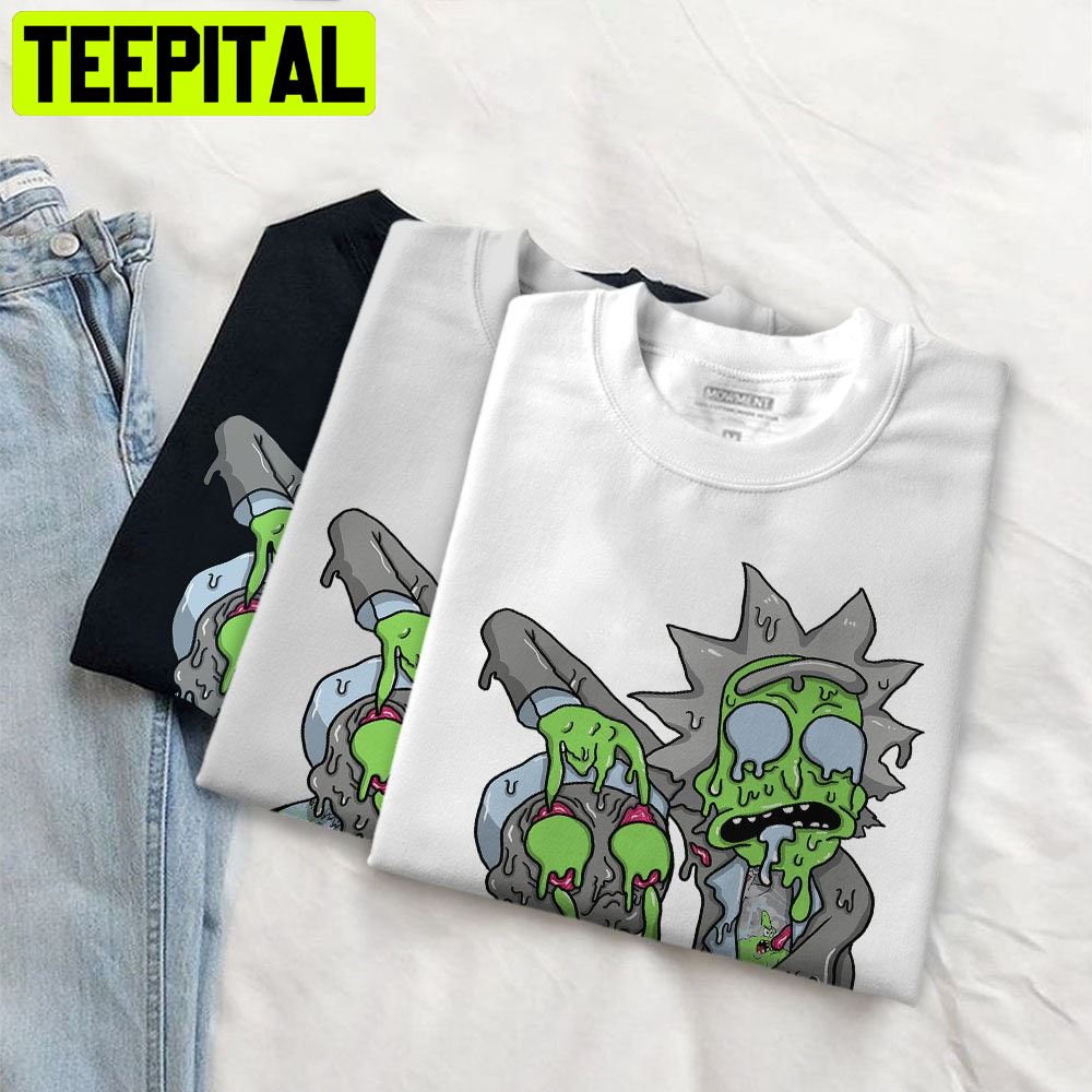 Dripping Rick And Morty Green Bean 5s Unisex T-Shirt Dripping Rick And Morty Green Bean 5s Unisex T-Shirt