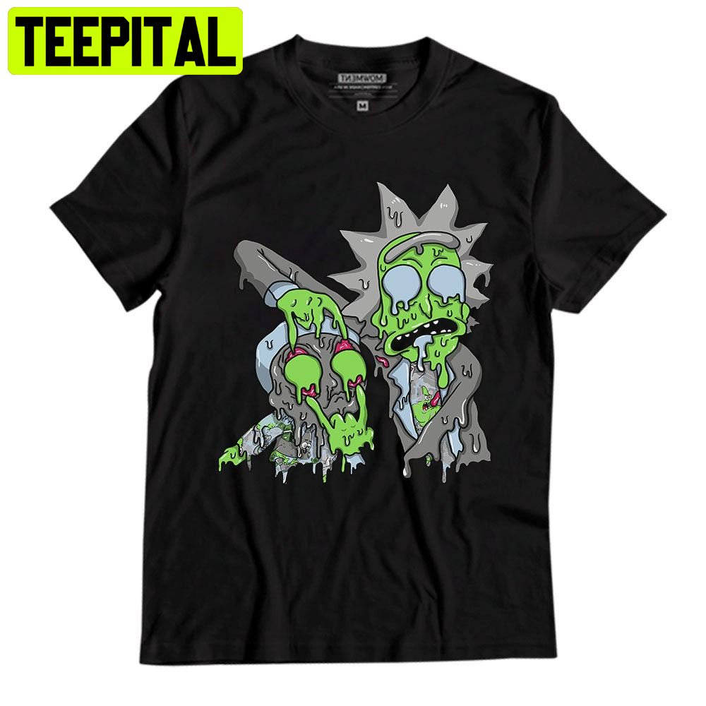 Dripping Rick And Morty Green Bean 5s Unisex T-Shirt Dripping Rick And Morty Green Bean 5s Unisex T-Shirt