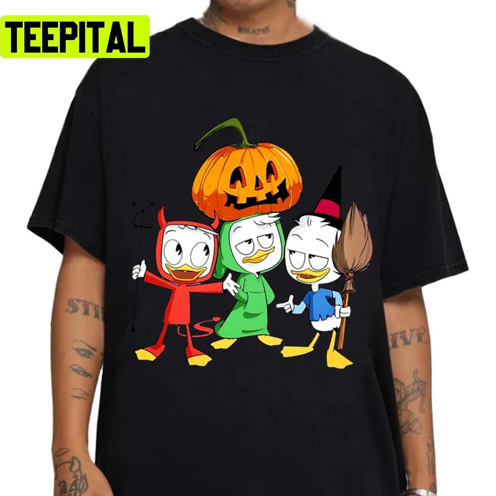 Ducktales Kids Pumpkin Design For Halloween Unisex T-Shirt Ducktales Kids Pumpkin Design For Halloween Unisex T-Shirt