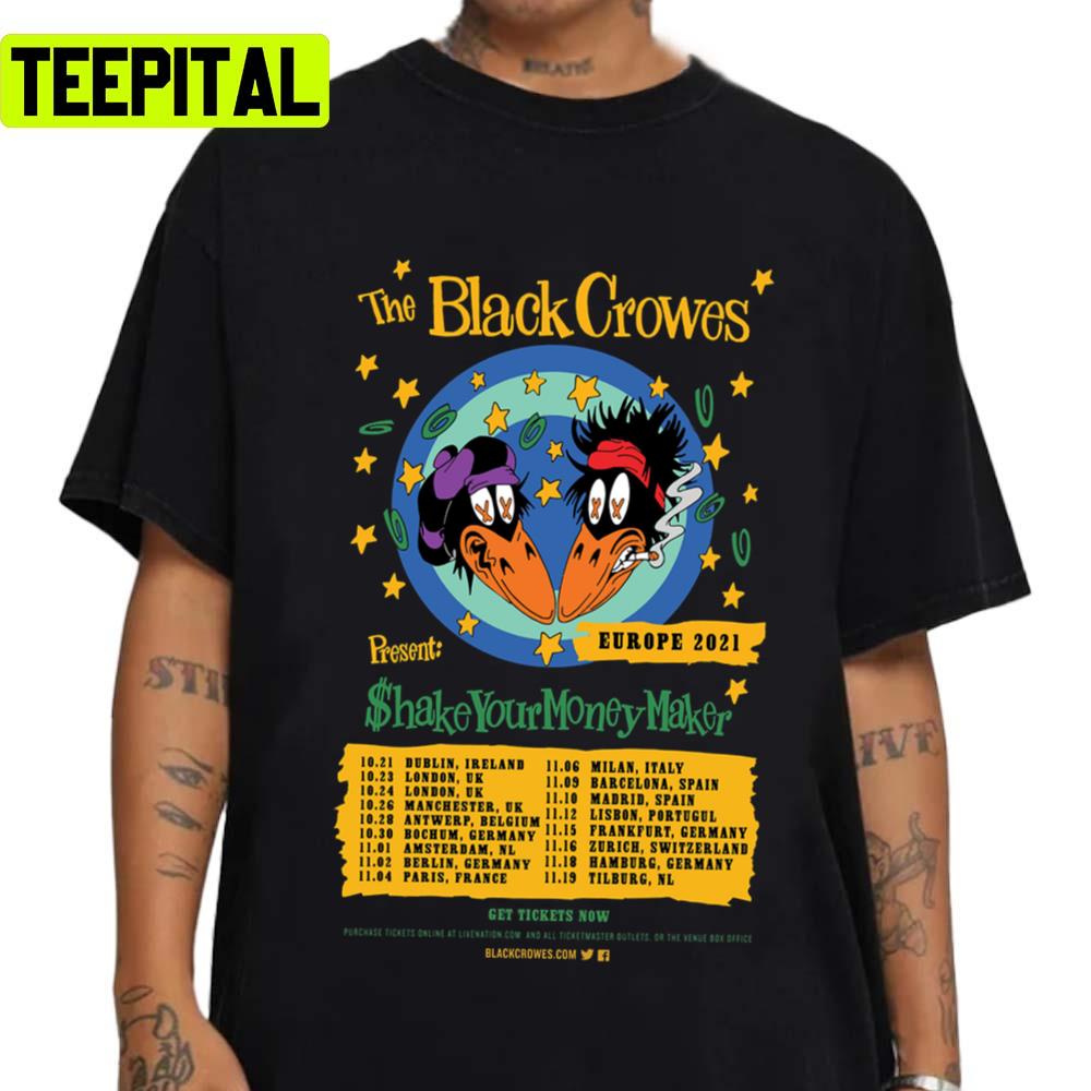 Duo 2022 The Black Crowes Design Unisex T-Shirt Duo 2022 The Black Crowes Design Unisex T-Shirt