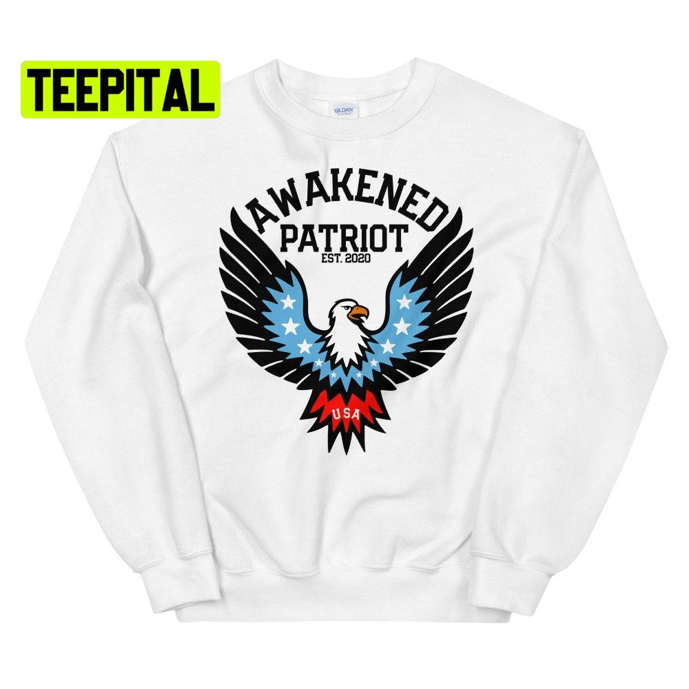 Eagle Awakened Patriot Unsiex T-Shirt Eagle Awakened Patriot Unsiex T-Shirt