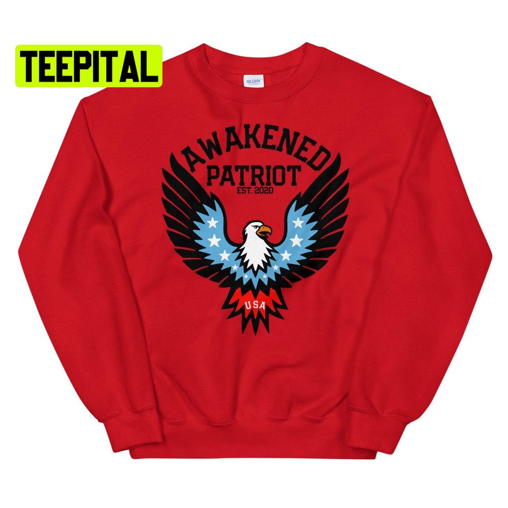 Eagle Awakened Patriot Unsiex T-Shirt Eagle Awakened Patriot Unsiex T-Shirt