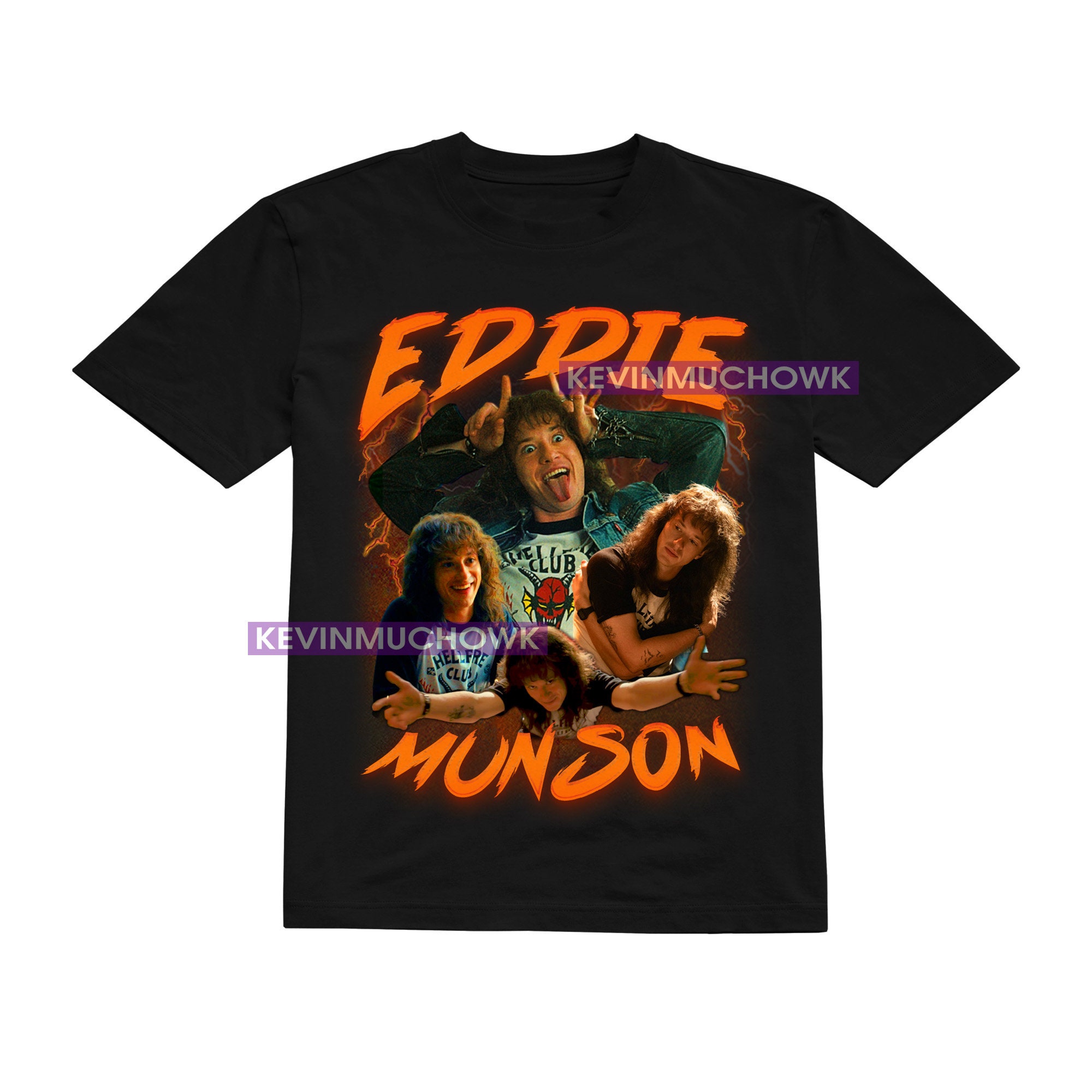 Eddie Munson Stranger Things 4 Bootleg 90s Style Unisex T-Shirt Eddie Munson Stranger Things 4 Bootleg 90s Style Unisex T-Shirt