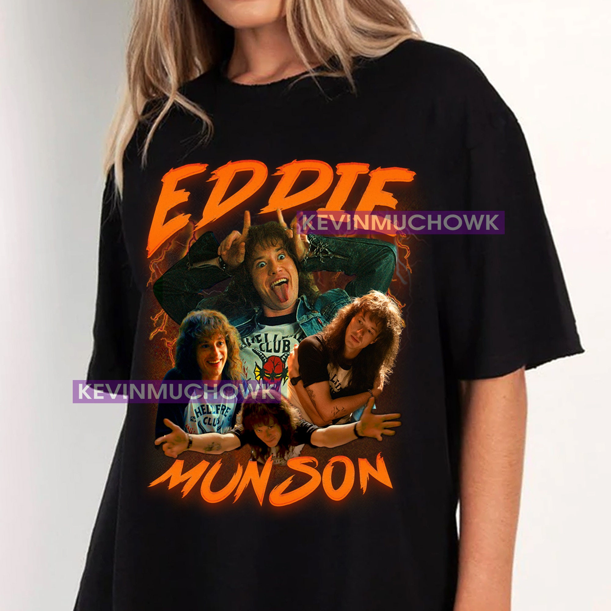 Eddie Munson Stranger Things 4 Bootleg 90s Style Unisex T-Shirt Eddie Munson Stranger Things 4 Bootleg 90s Style Unisex T-Shirt