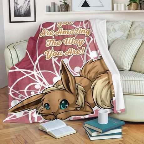 Eevee Amazing Love Quote Bestseller Fleece Blanket Throw Blanket Gift Eevee Amazing Love Quote Bestseller Fleece Blanket Throw Blanket Gift
