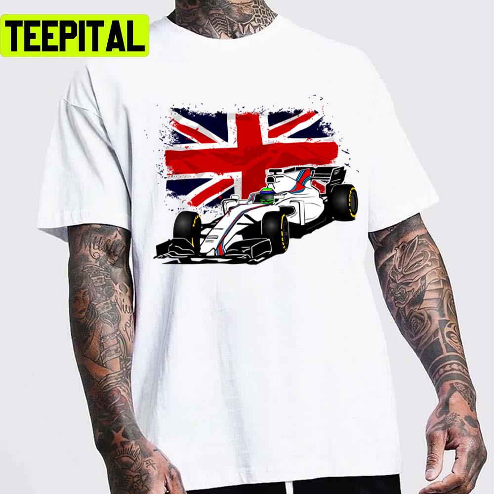 England Flag Formula 1 Racing Car Racing Unisex T-Shirt England Flag Formula 1 Racing Car Racing Unisex T-Shirt