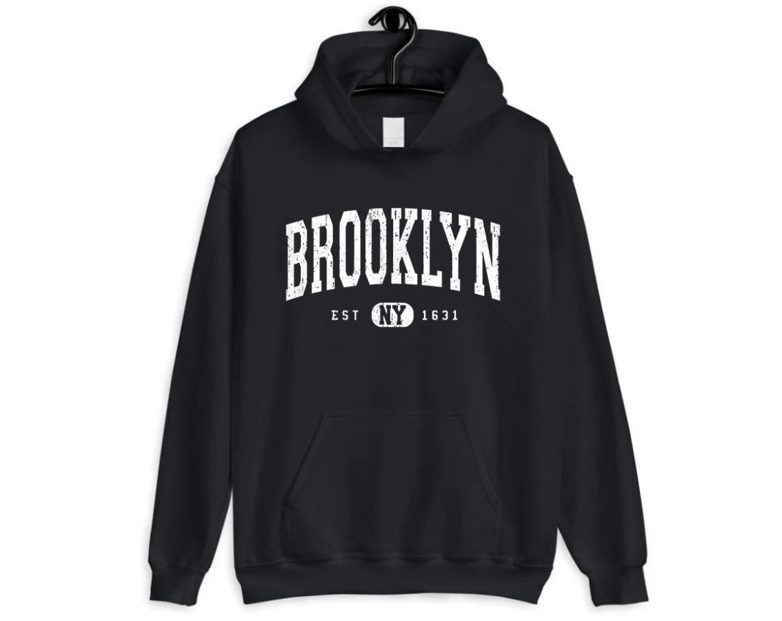 Est 1631 Brooklyn New York City Retro 90s Hoodie Est 1631 Brooklyn New York City Retro 90s Hoodie