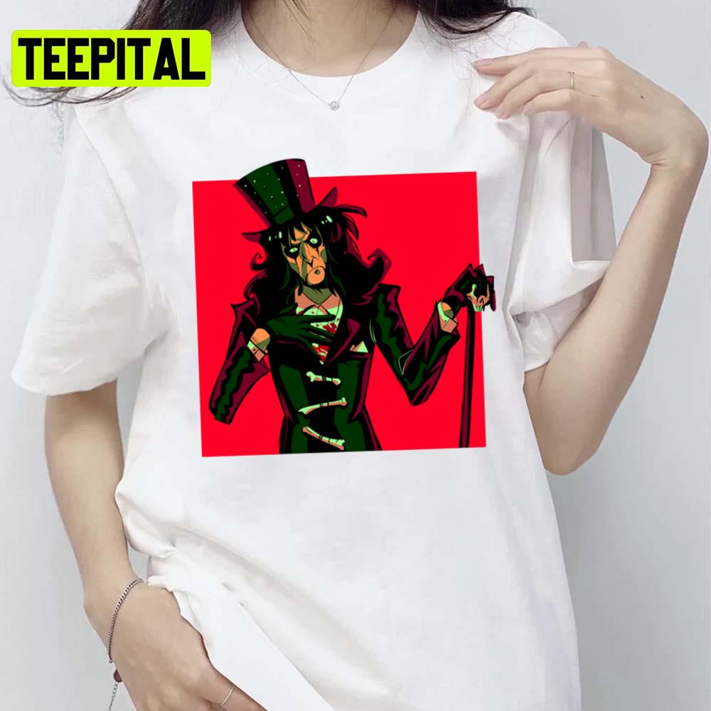 Fan Art Animated Alice Cooper Unisex T-Shirt Fan Art Animated Alice Cooper Unisex T-Shirt
