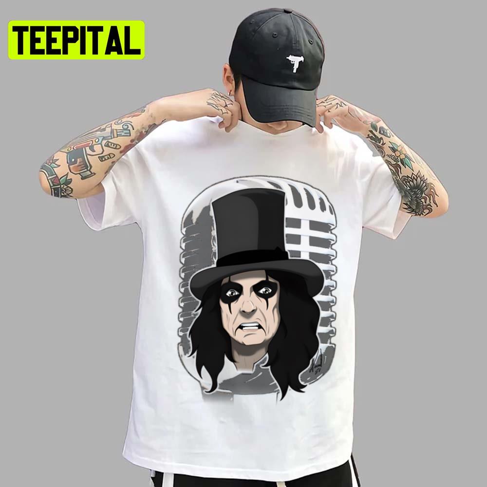 Fan Art Design Of Alice Cooper Unisex T-Shirt Fan Art Design Of Alice Cooper Unisex T-Shirt