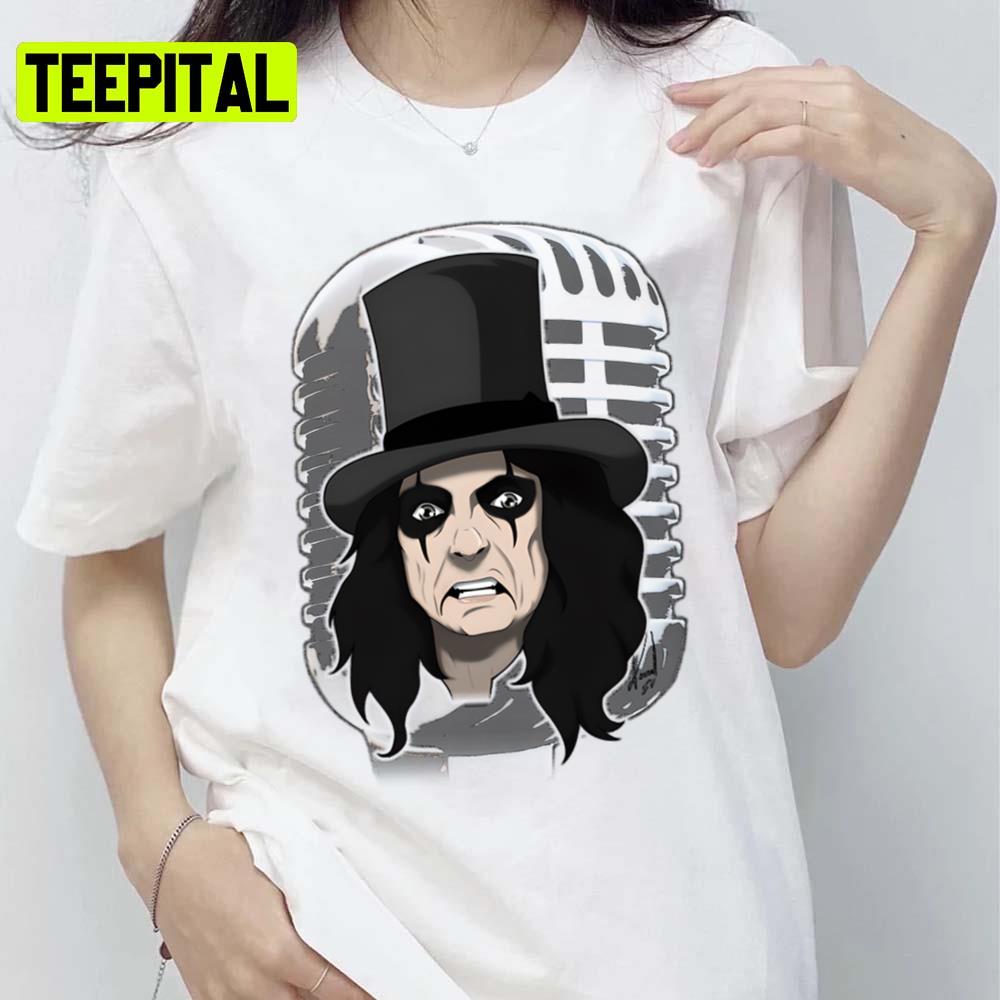 Fan Art Design Of Alice Cooper Unisex T-Shirt Fan Art Design Of Alice Cooper Unisex T-Shirt