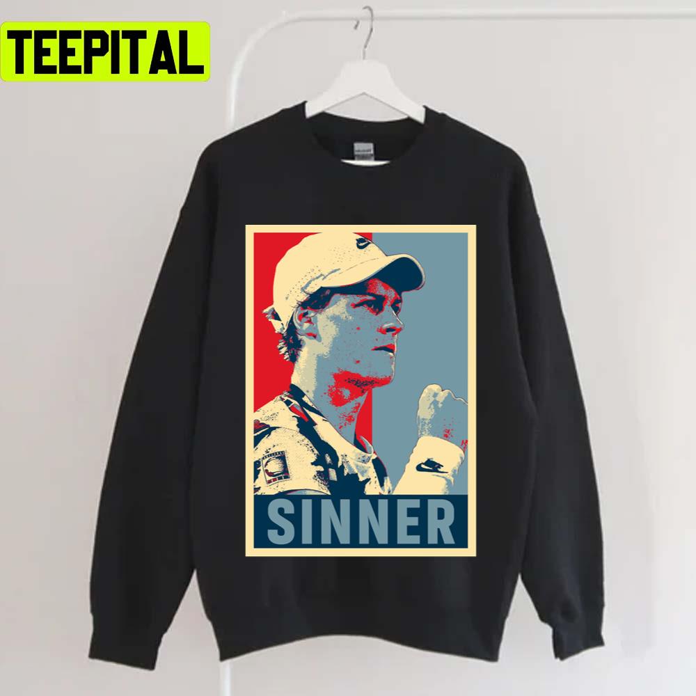 Fan Made Portrait Of Jannik Sinner Unisex T-Shirt Fan Made Portrait Of Jannik Sinner Unisex T-Shirt