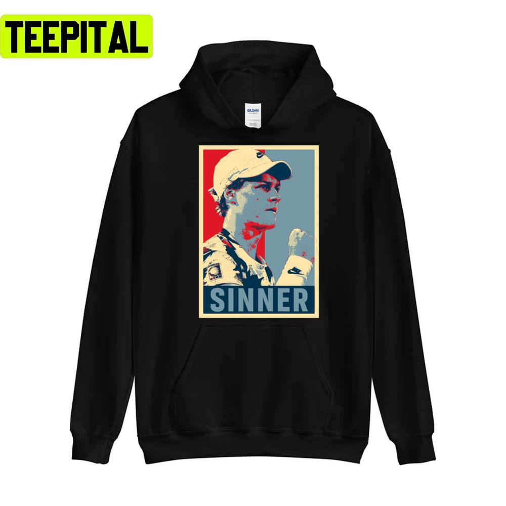 Fan Made Portrait Of Jannik Sinner Unisex T-Shirt Fan Made Portrait Of Jannik Sinner Unisex T-Shirt