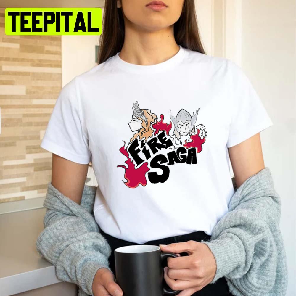 Fire Saga Eurovision Animated Art Unisex T-Shirt Fire Saga Eurovision Animated Art Unisex T-Shirt