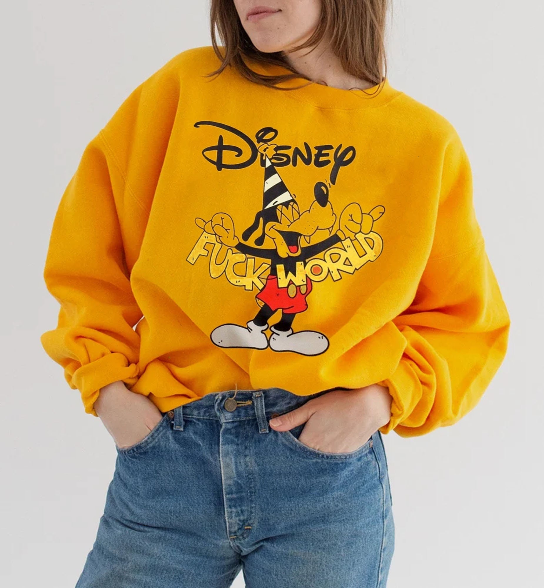 Fluto Fuck World Funny Disney Character Fluto Fuck You Unisex Sweatshirt Fluto Fuck World Funny Disney Character Fluto Fuck You Unisex Sweatshirt