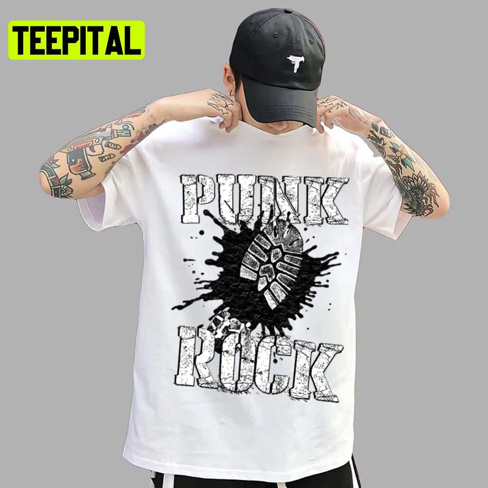 Footprint Design Punk Is Not Dead Unisex T-Shirt Footprint Design Punk Is Not Dead Unisex T-Shirt