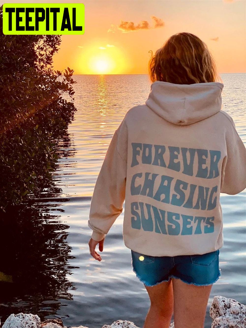 Forever Chasing Sunsets Beach Unisex Hoodie Forever Chasing Sunsets Beach Unisex Hoodie