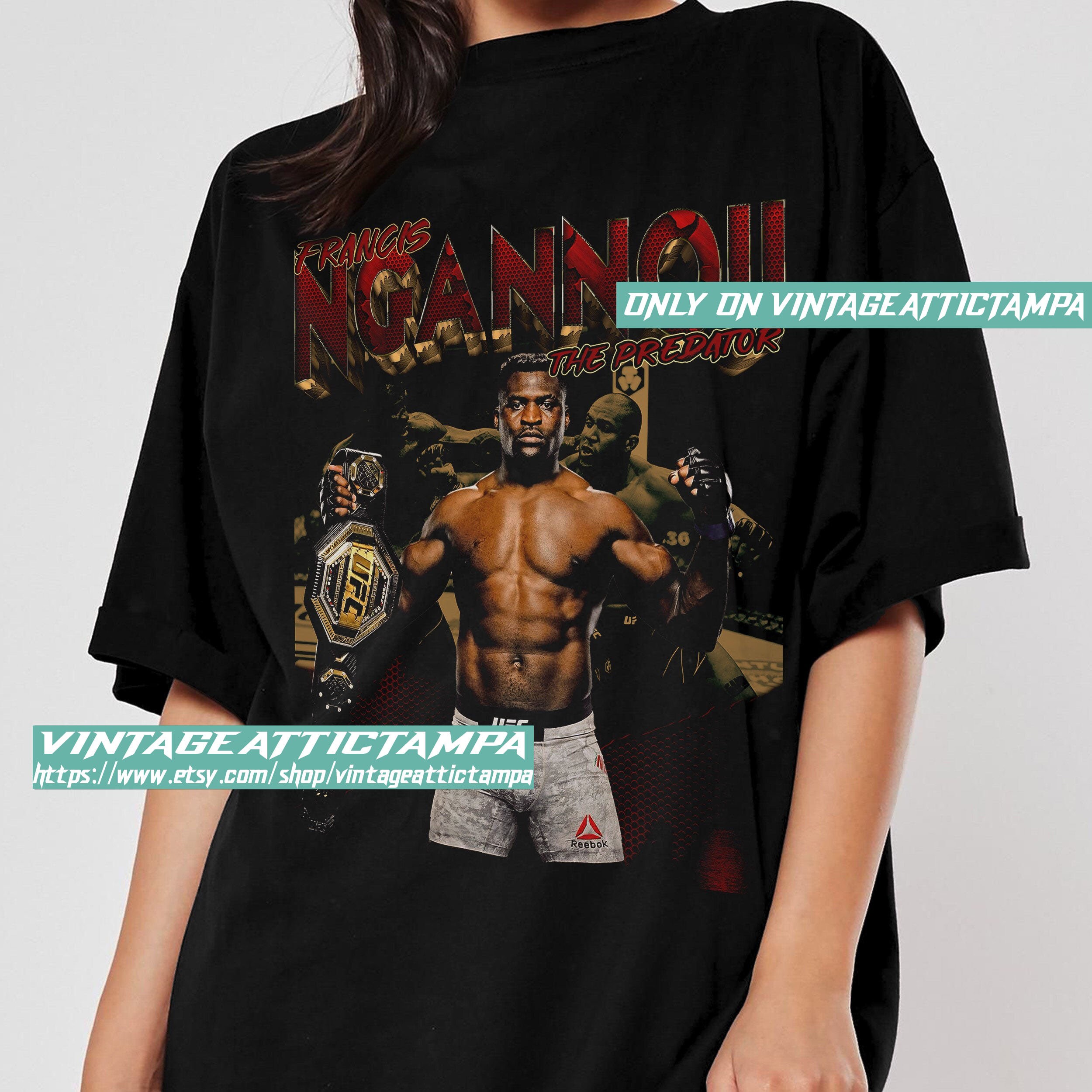Francis Ngannou Mma Vintage Fighter Champions 90's Unisex T-Shirt Francis Ngannou Mma Vintage Fighter Champions 90's Unisex T-Shirt