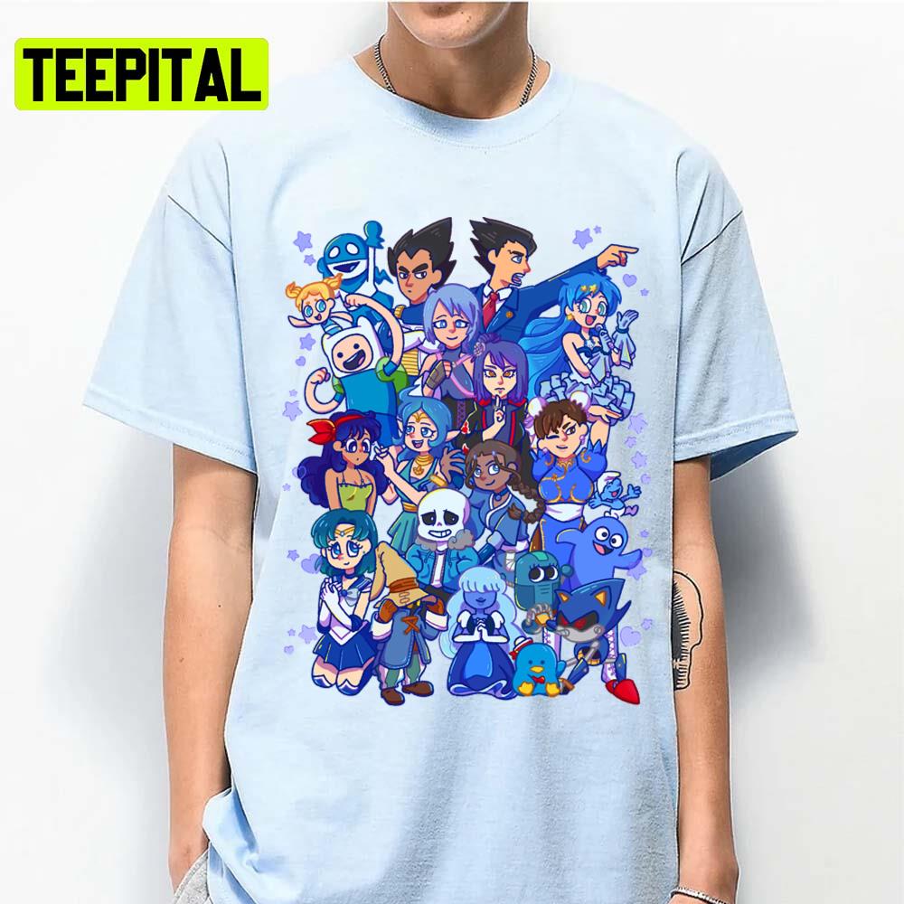 Friend Blue Undertale Graphic Sans Unisex T-Shirt Friend Blue Undertale Graphic Sans Unisex T-Shirt