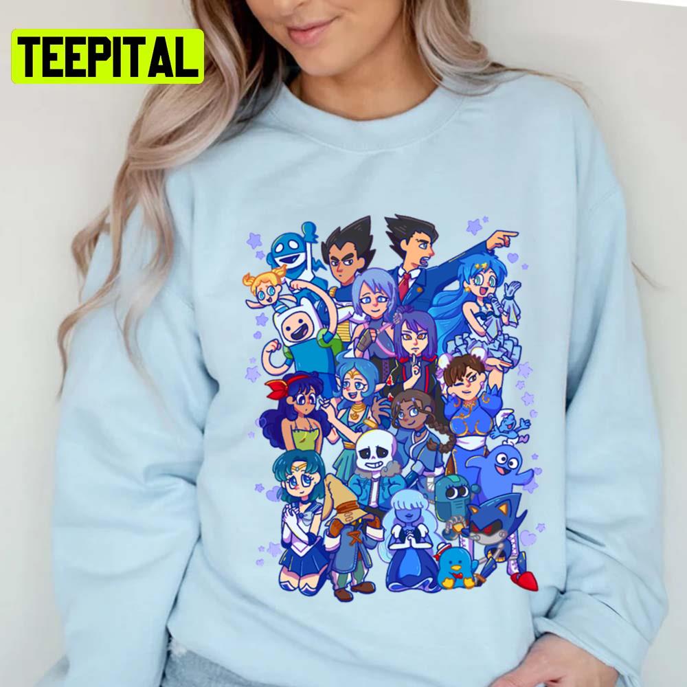 Friend Blue Undertale Graphic Sans Unisex T-Shirt Friend Blue Undertale Graphic Sans Unisex T-Shirt