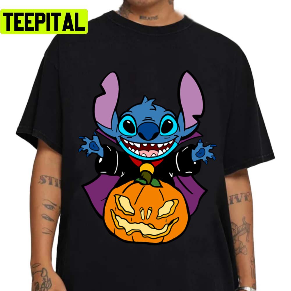 From Stitch To Your Family Design For Halloween Unisex T-Shirt From Stitch To Your Family Design For Halloween Unisex T-Shirt