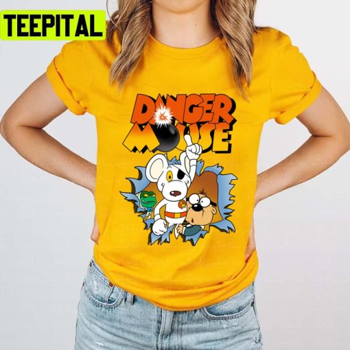 Funny Characters Danger Mouse Unisex T-Shirt