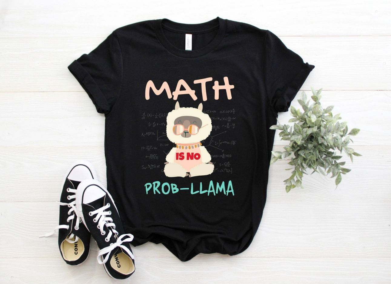 Funny Math Is No Prob Llama Alpaca Lover T-Shirt Funny Math Is No Prob Llama Alpaca Lover T-Shirt