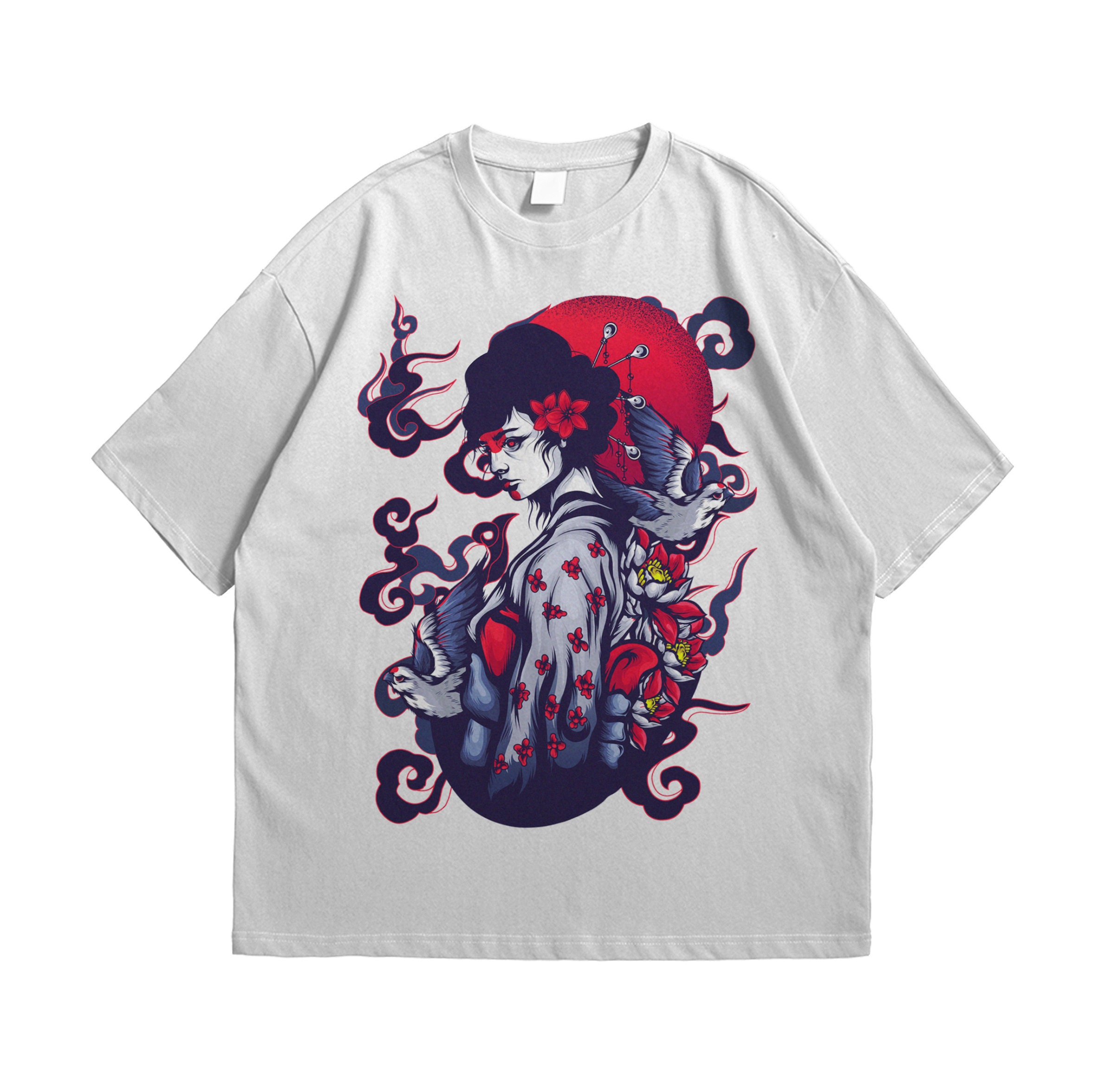 Geisha Japanese Urban Artwork Graphic Unisex T-Shirt Geisha Japanese Urban Artwork Graphic Unisex T-Shirt
