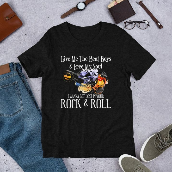 Give Me The Beat Boys And Free My Soul Guitar Lovers T-Shirt Give Me The Beat Boys And Free My Soul Guitar Lovers T-Shirt