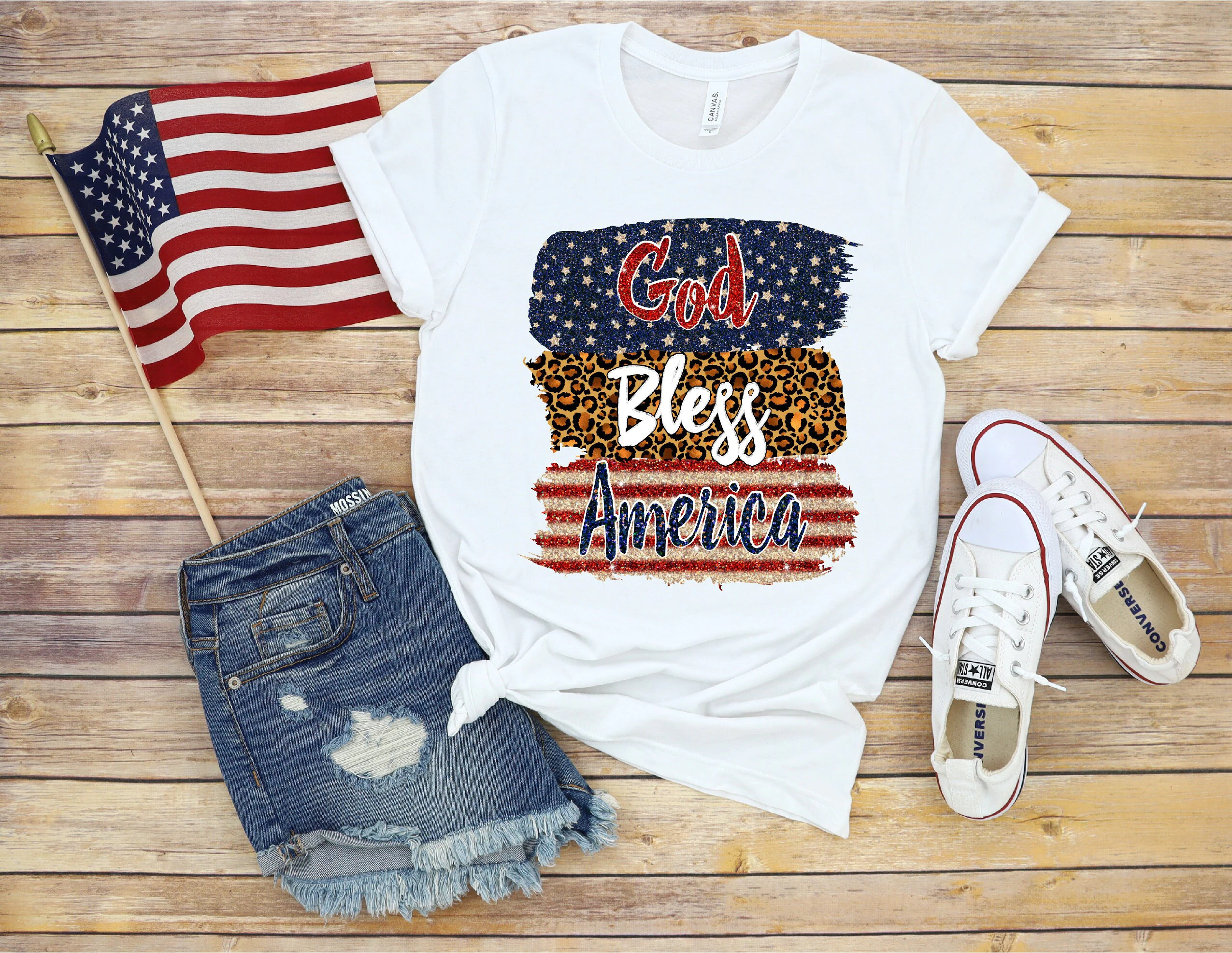 God Bless America Independence Day Unisex T-Shirt God Bless America Independence Day Unisex T-Shirt