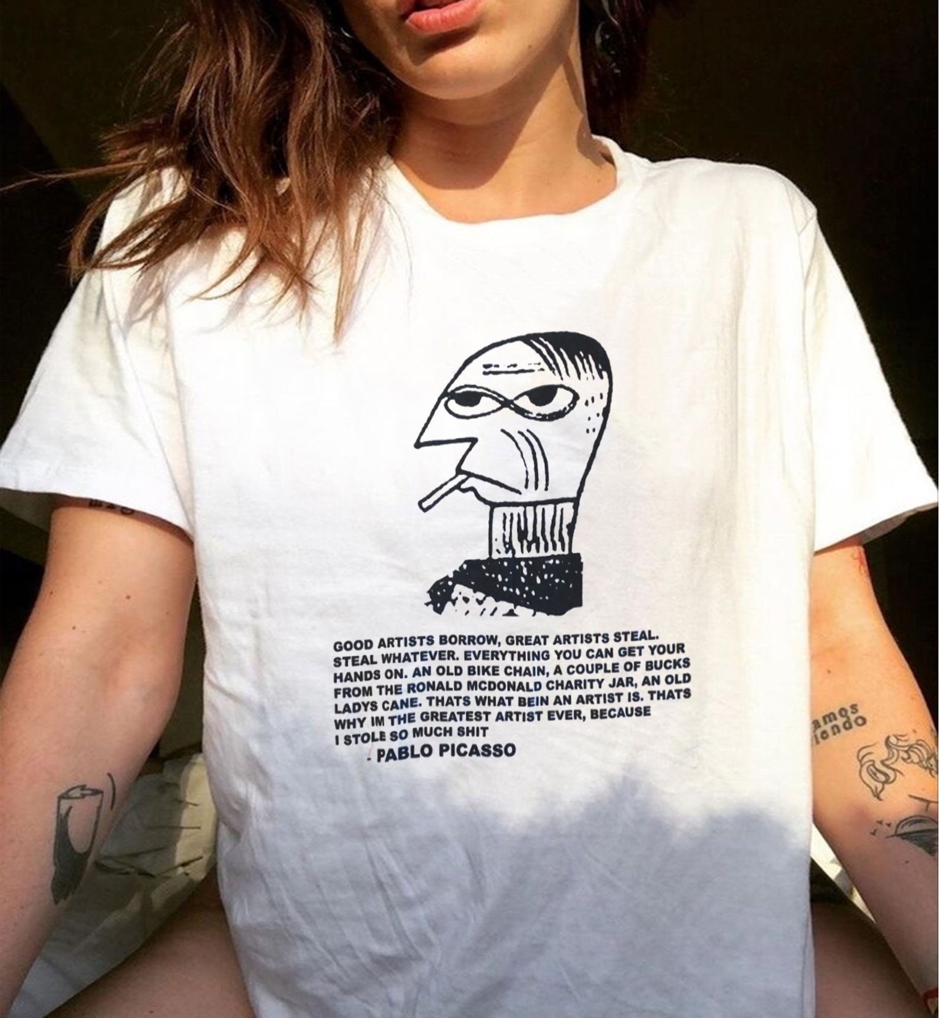 Good Artist Borrow Great Artists Steal Pablo Picasso Unisex T-Shirt Good Artist Borrow Great Artists Steal Pablo Picasso Unisex T-Shirt