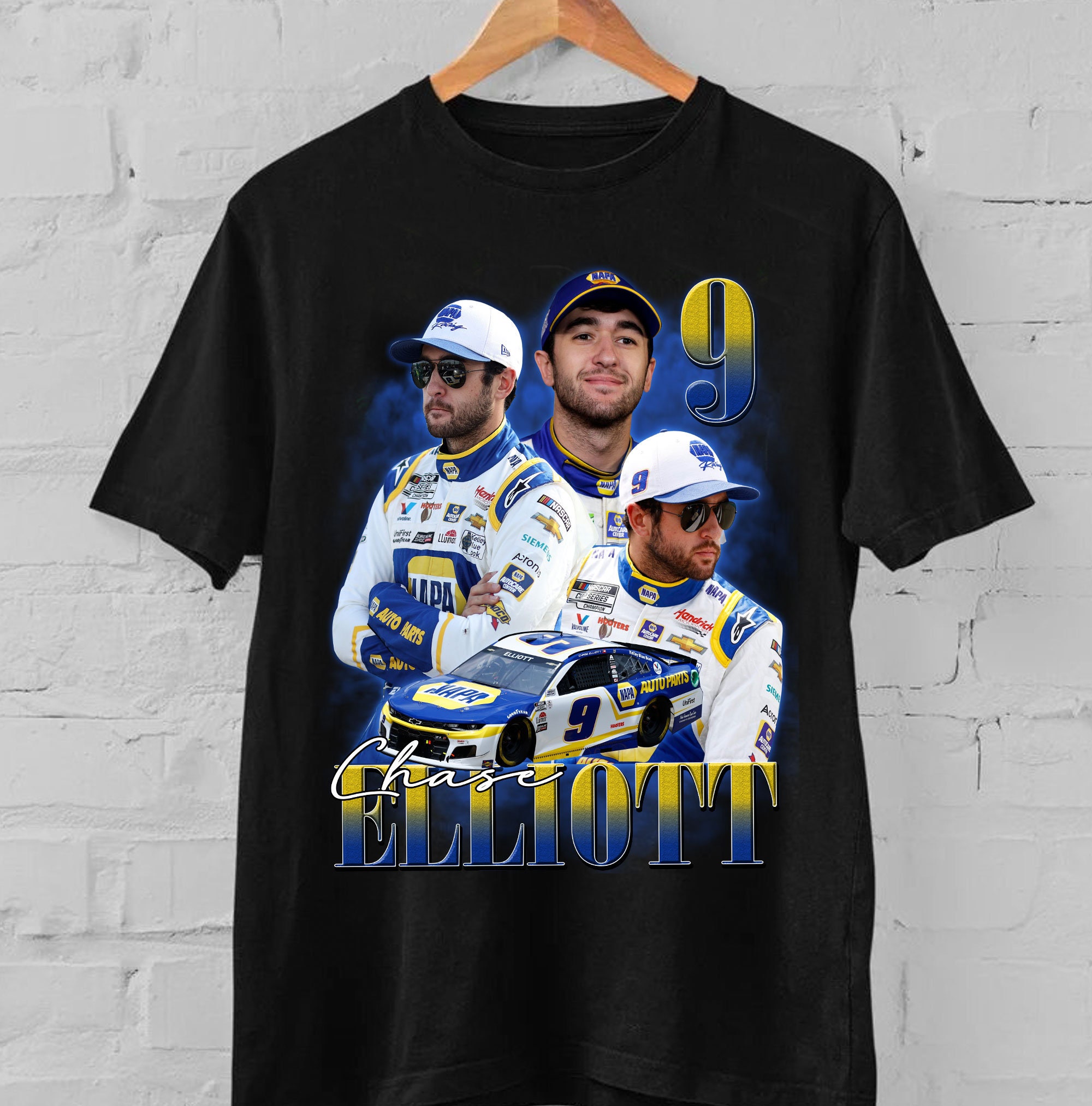 Graphic Print On Chest Hendrick Napa Nascar Racing Formula 1 F1 Chase Elliot Motorsports Shirt Graphic Print On Chest Hendrick Napa Nascar Racing Formula 1 F1 Chase Elliot Motorsports Shirt