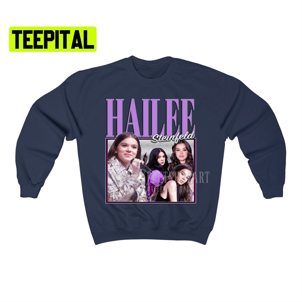 Hailee Steinfeld Retro Vintage Art Unisex Sweatshirt Hailee Steinfeld Retro Vintage Art Unisex Sweatshirt