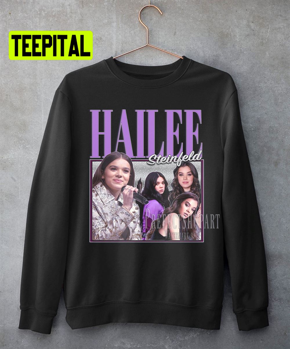 Hailee Steinfeld Retro Vintage Art Unisex Sweatshirt Hailee Steinfeld Retro Vintage Art Unisex Sweatshirt