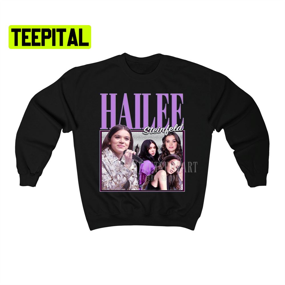 Hailee Steinfeld Retro Vintage Art Unisex Sweatshirt Hailee Steinfeld Retro Vintage Art Unisex Sweatshirt