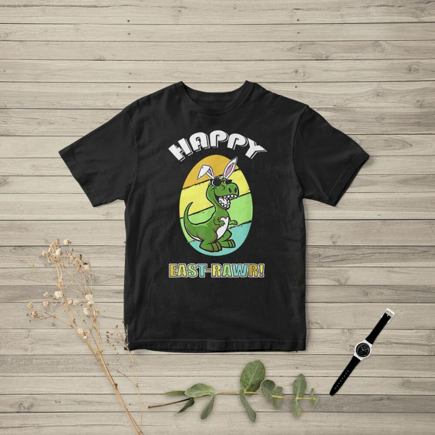 Happy Easter Day - Bunny Riding On T-Rex Dino T-Shirt Happy Easter Day - Bunny Riding On T-Rex Dino T-Shirt