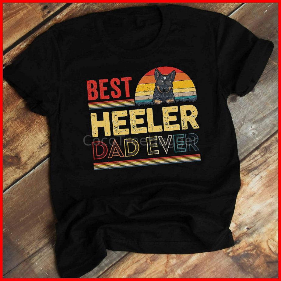 Heeler Dog Dad Retro Unisex T-Shirt Heeler Dog Dad Retro Unisex T-Shirt