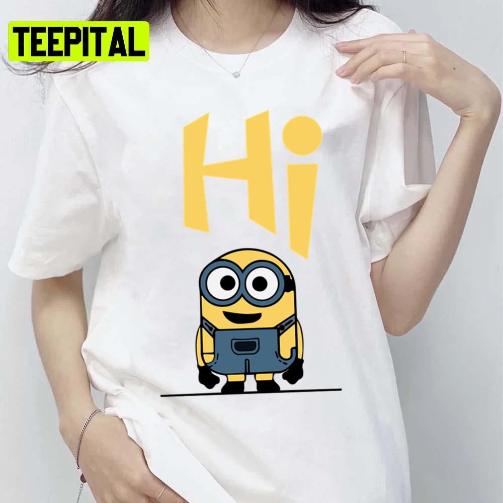 Hi Minions The Rise Of Gru Unisex T-Shirt Hi Minions The Rise Of Gru Unisex T-Shirt