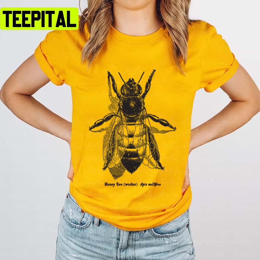 Honey Bee Vintage Scientific Illustration Unisex T-Shirt Honey Bee Vintage Scientific Illustration Unisex T-Shirt